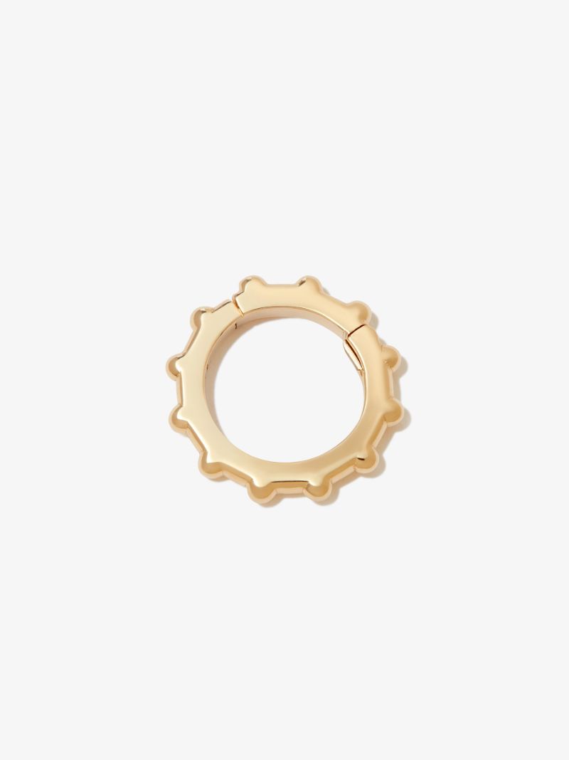 18k Yellow Gold Dotted Annex Link Charm