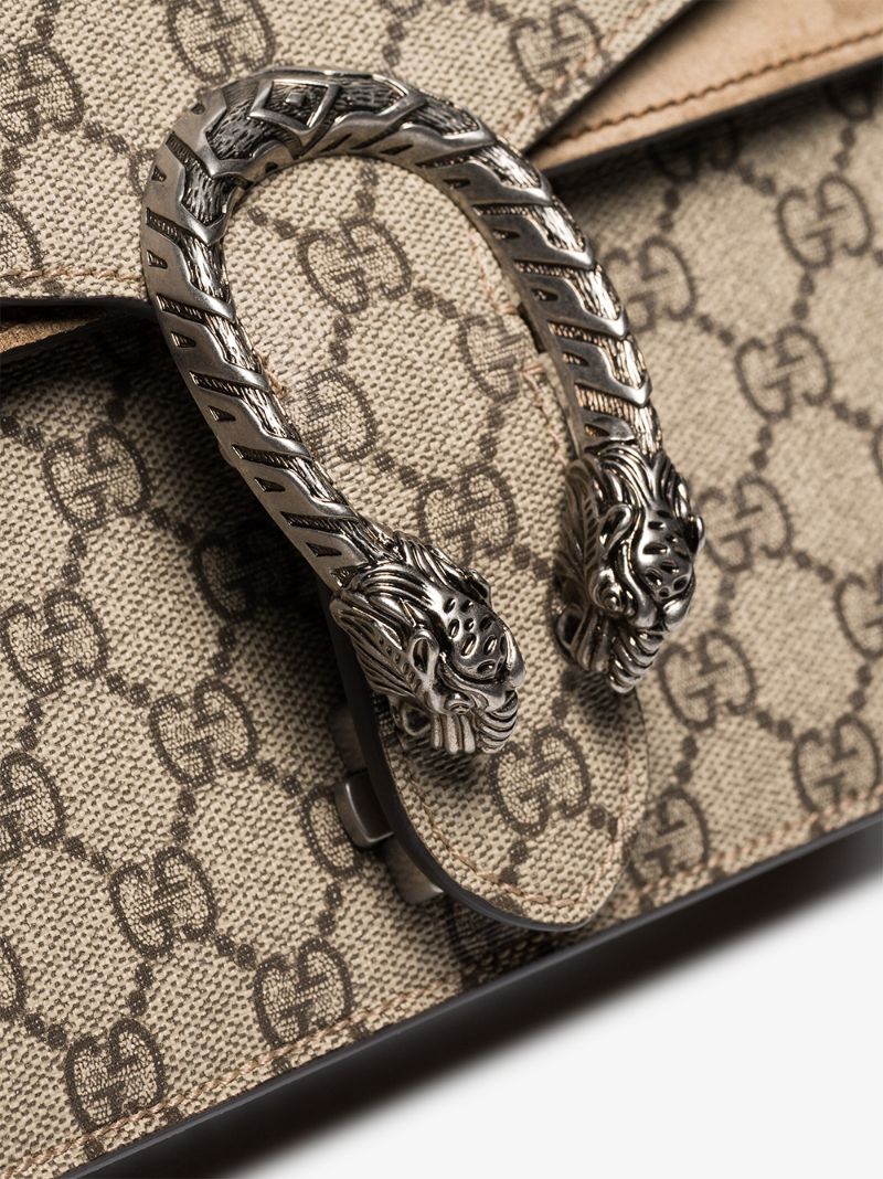 Beige Dionysus Gg Supreme Shoulder Bag
