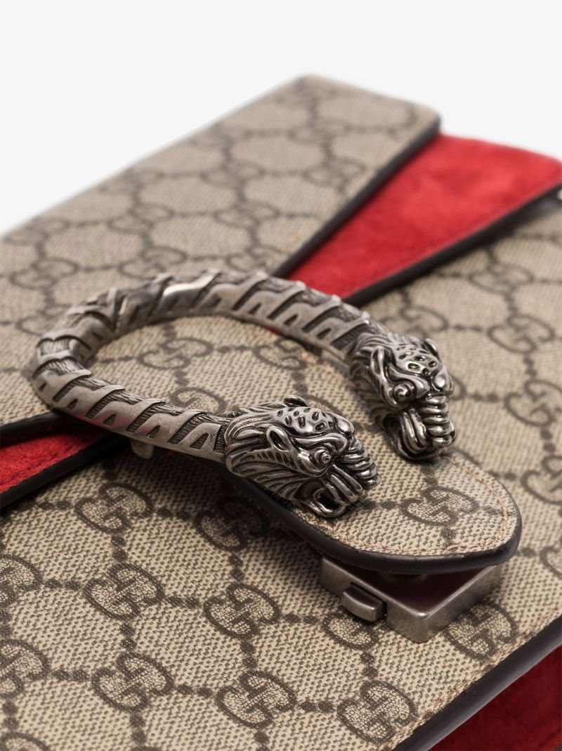 Brown and Red Dionysus Gg Supreme Small Shoulder Bag