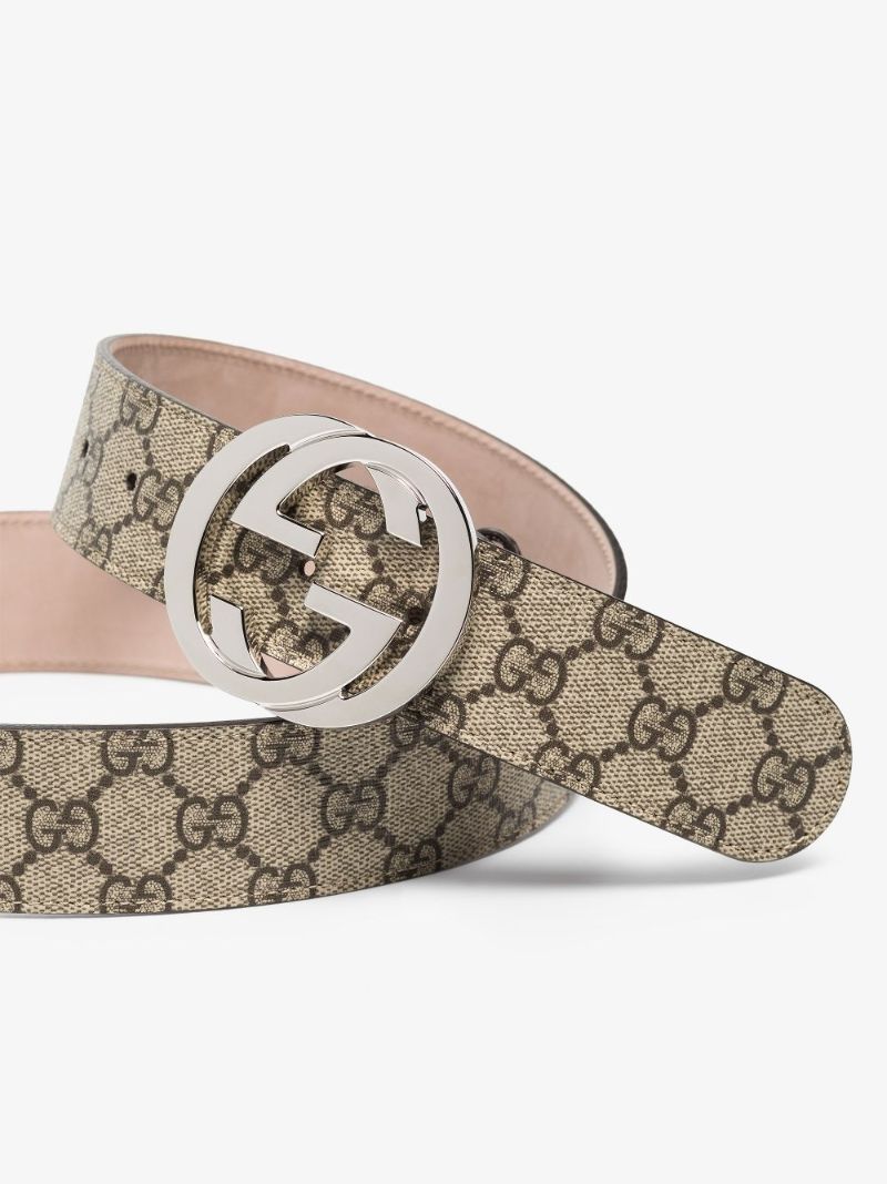 Neutral Gg Supreme Canvas Belt
