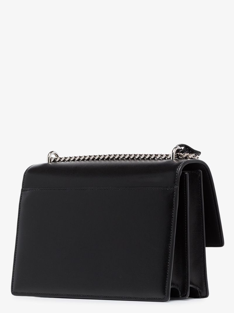 Black Sunset Medium Leather Shoulder Bag
