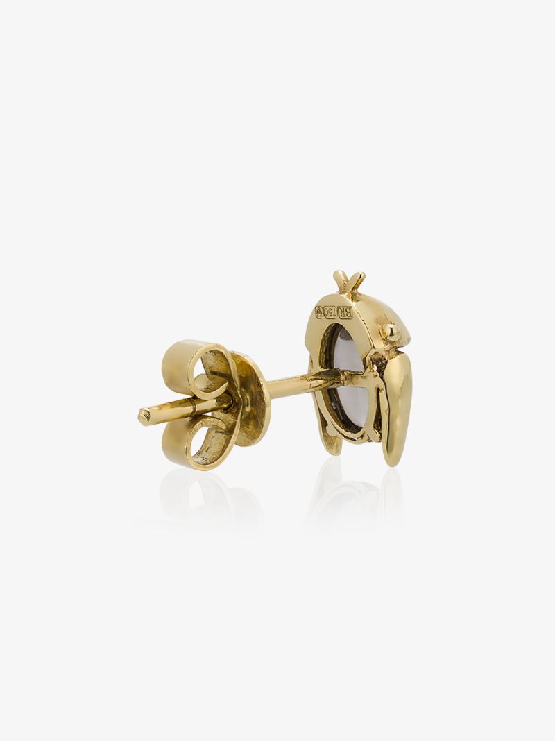 18k Yellow Gold Mini Chiquitin Volador Tourmaline Single Stud Earring