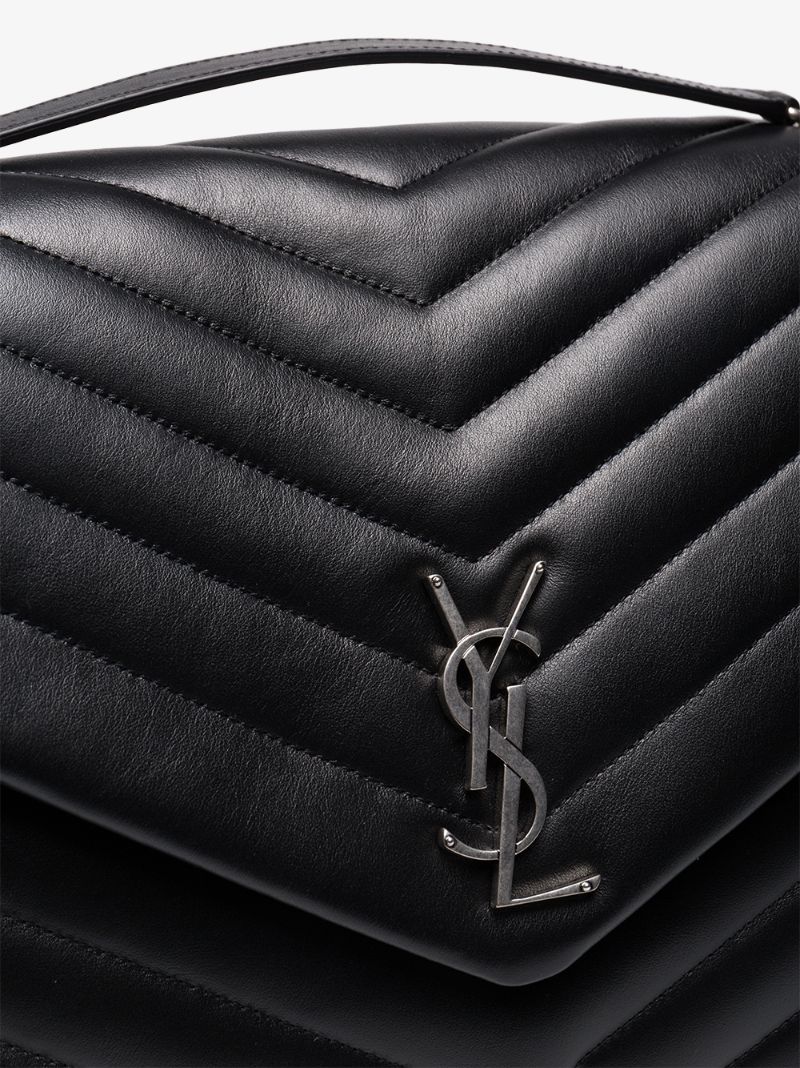Black Loulou Large Quilted Leather Shoulder Bag