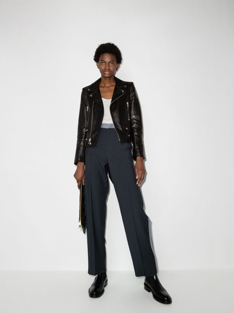 Black Leather Biker Jacket