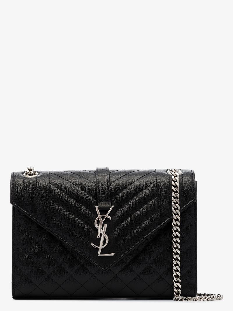 Black Envelope Small Leather Shoulder Bag
