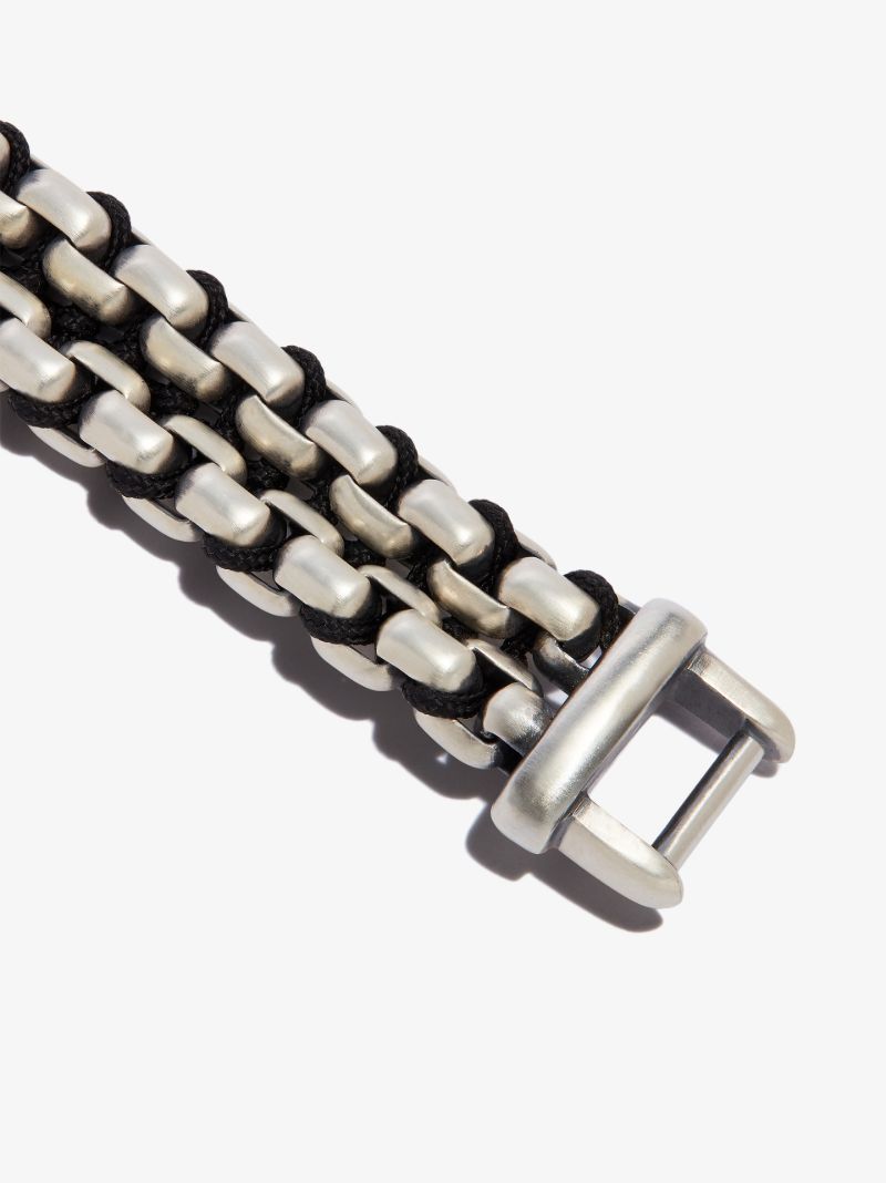 Sterling Silver Woven Box Chain Bracelet