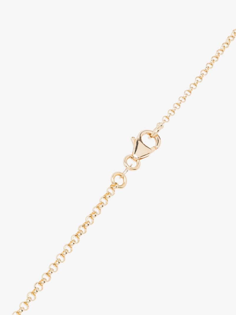 18k Yellow Gold Wholeness Small Belcher Chain Diamond Necklace