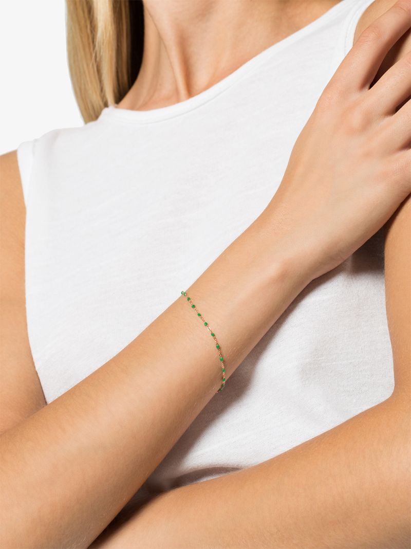 18k Rose Gold 17 Cm Beaded Bracelet