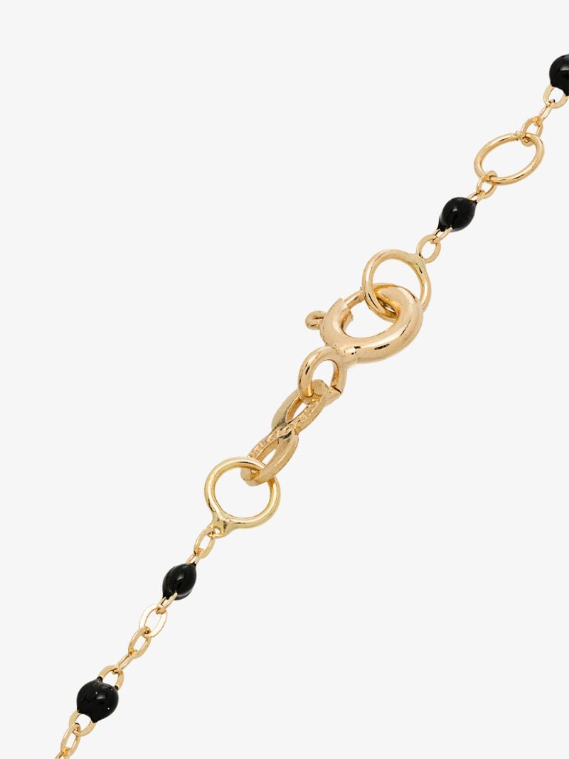 18k Yellow Gold 17 Cm Beaded Bracelet