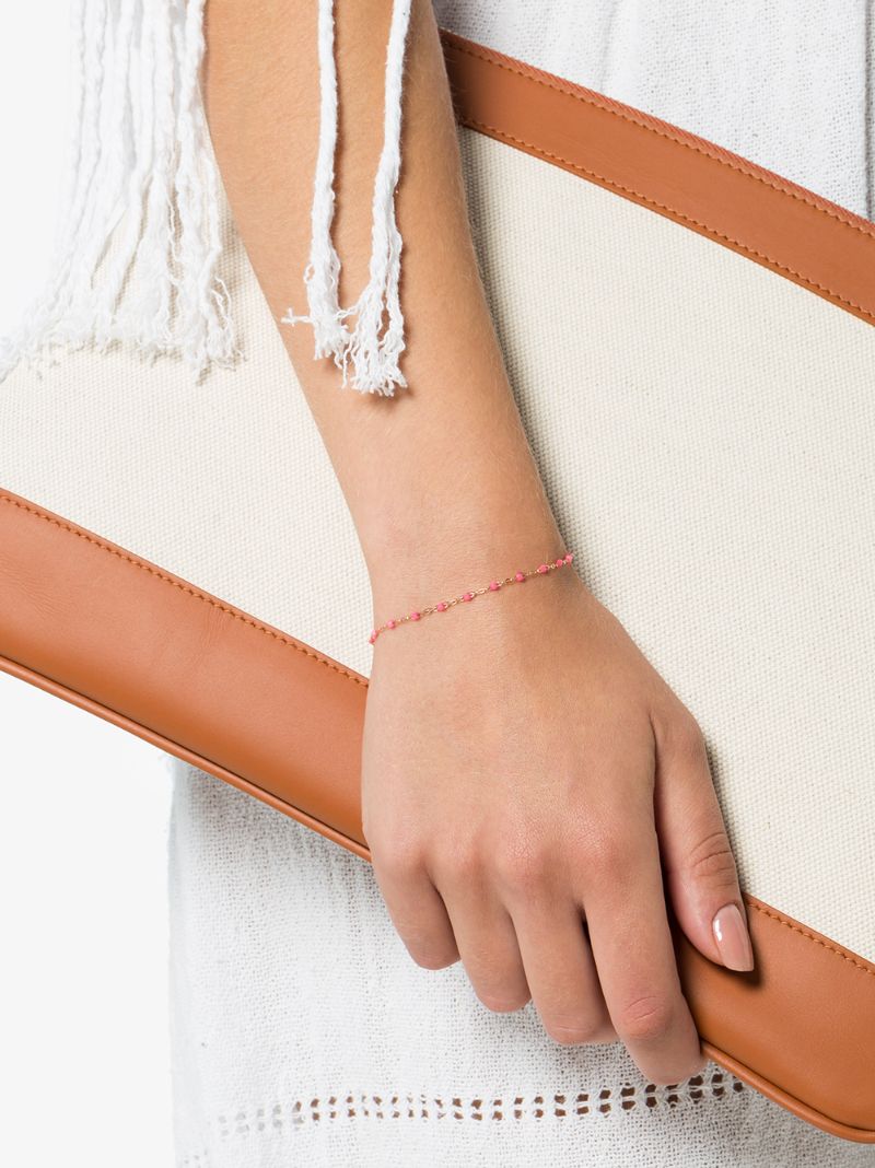 18k Rose Gold 17 Cm Beaded Bracelet
