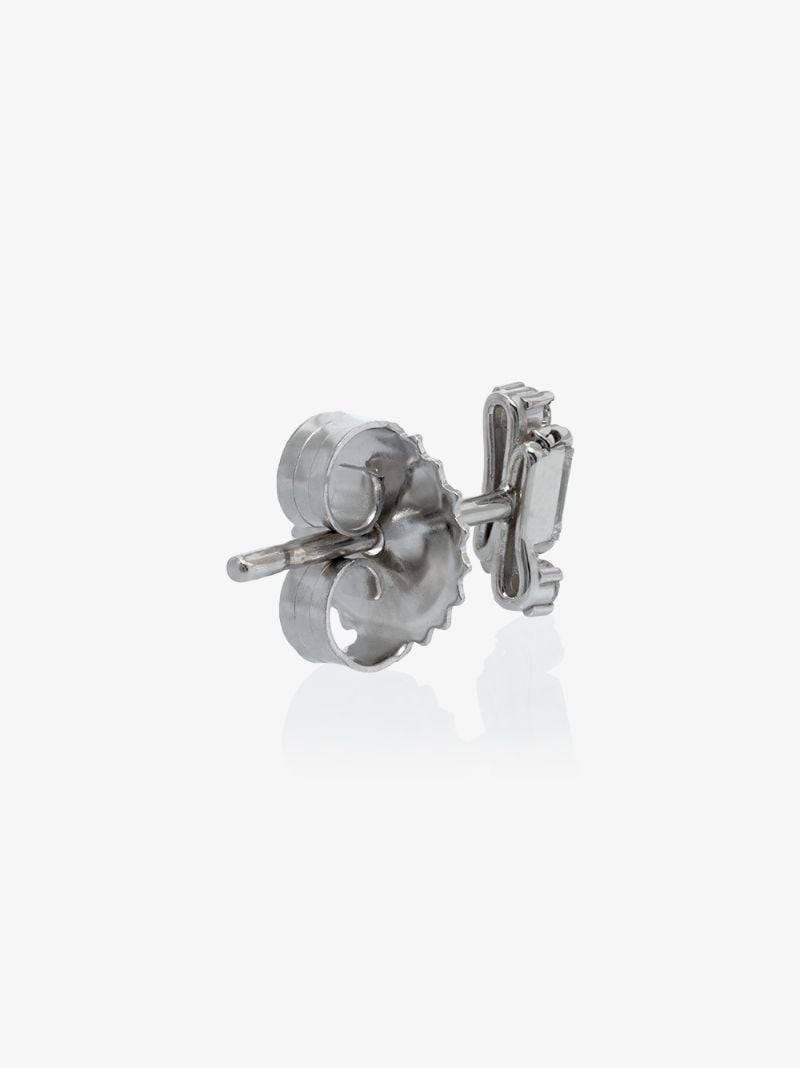 18k White Gold Cluster Diamond Stud Earrings