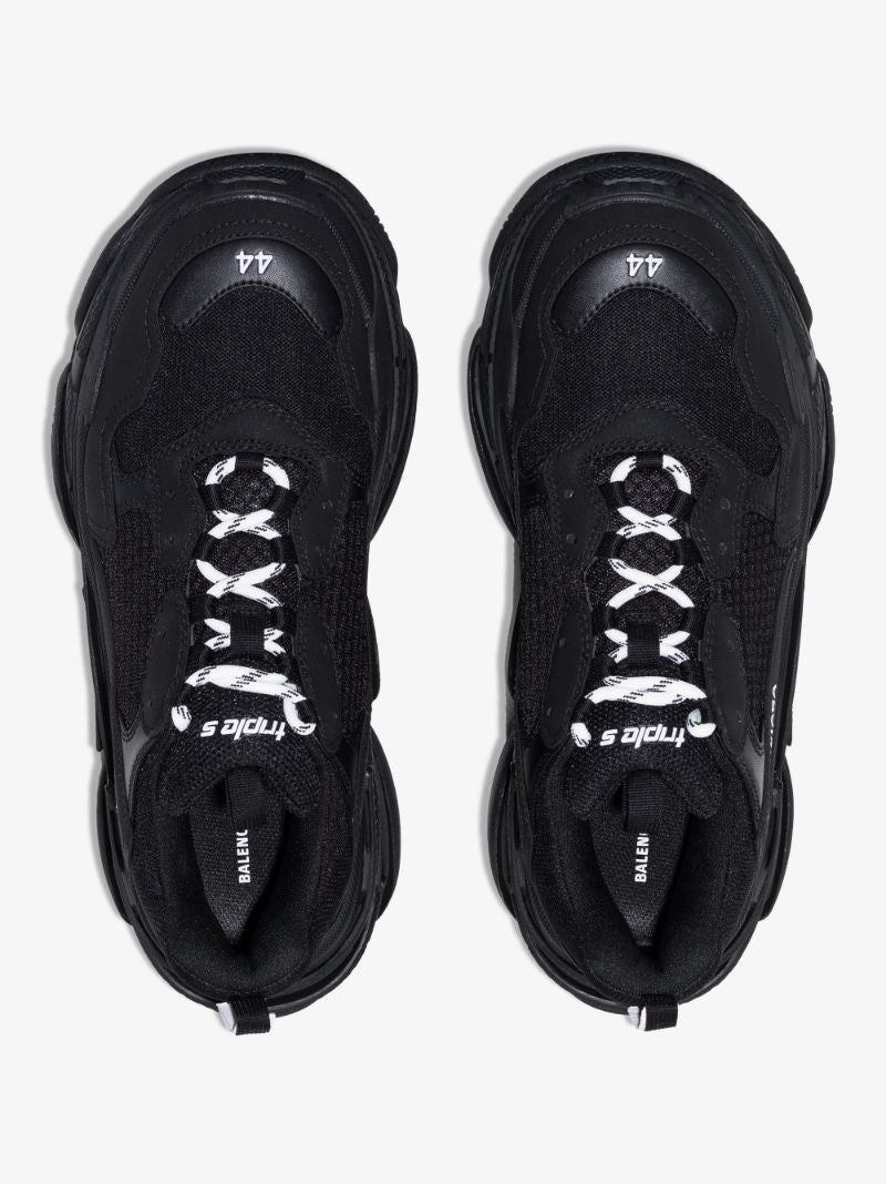 Black Triple S Sneakers