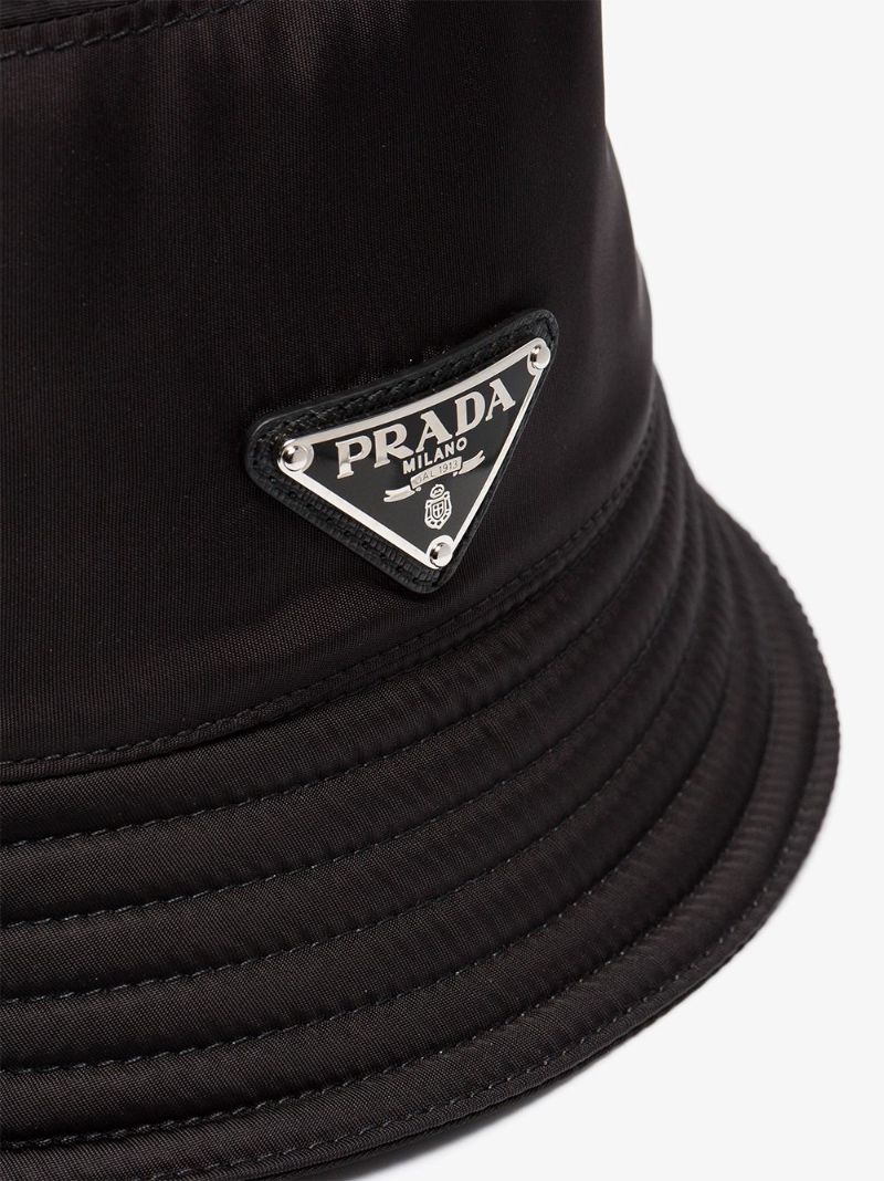 Black Logo Plaque Bucket Hat