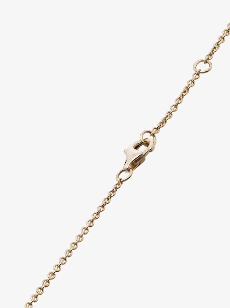 18k Yellow Gold and Diamond Palm Tree Necklace