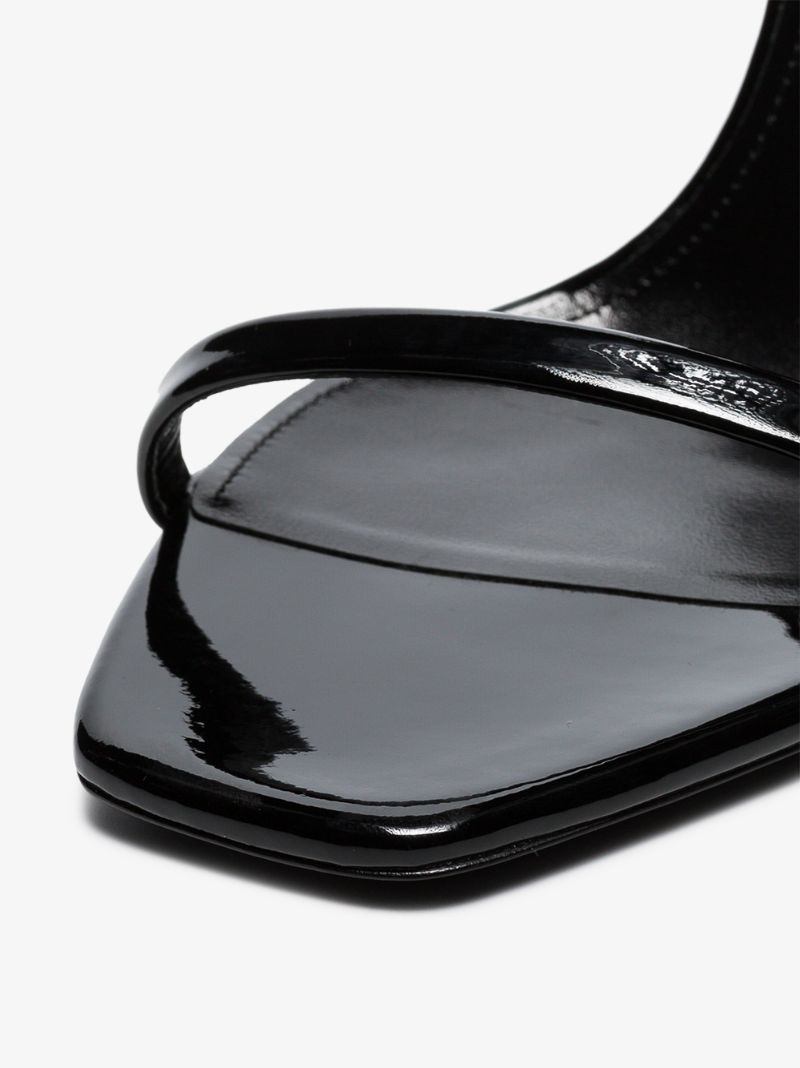 Black Opyum 110 Patent Leather Sandals