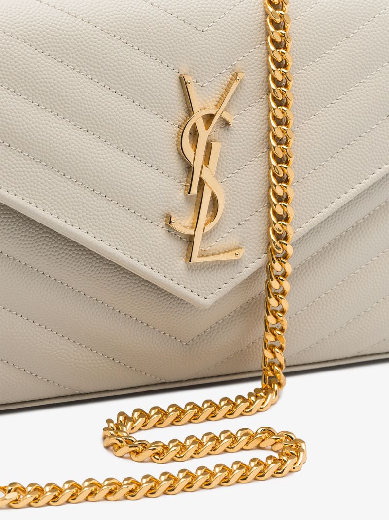 Monogram Chevron-quilted Chain Wallet