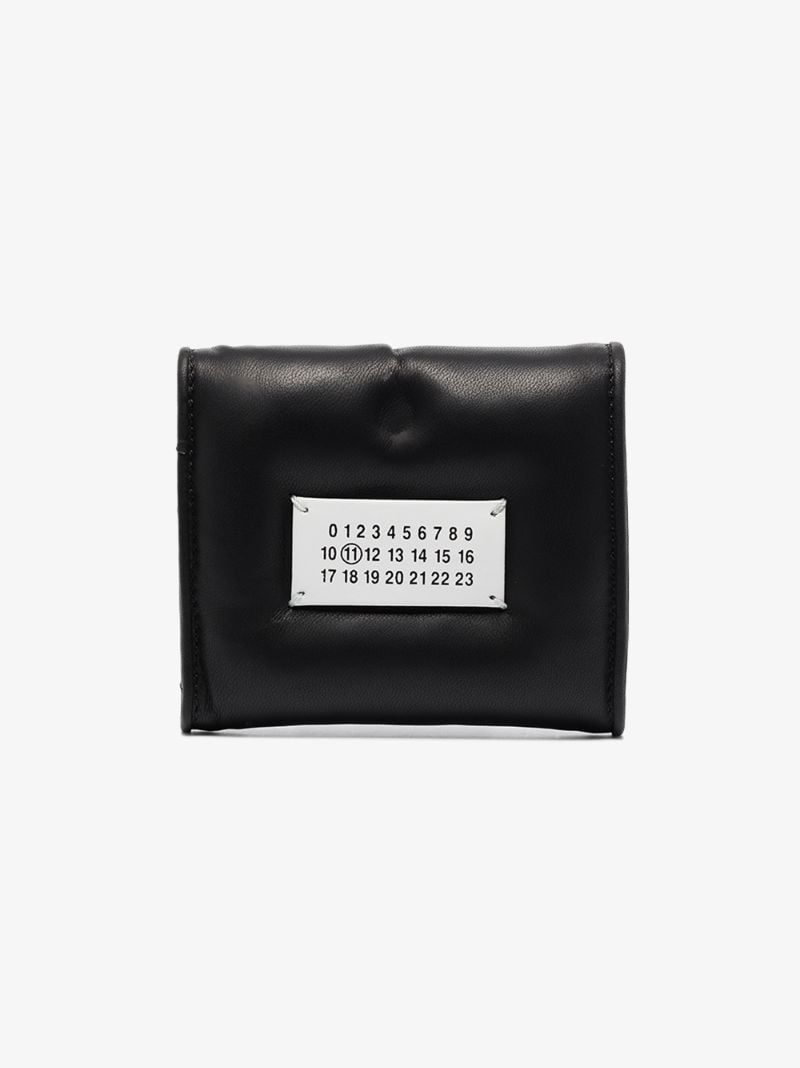 Black Padded Leather Wallet