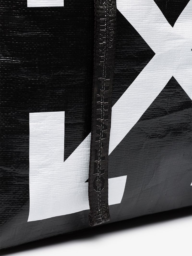 Black Commercial Arrow Logo Tote