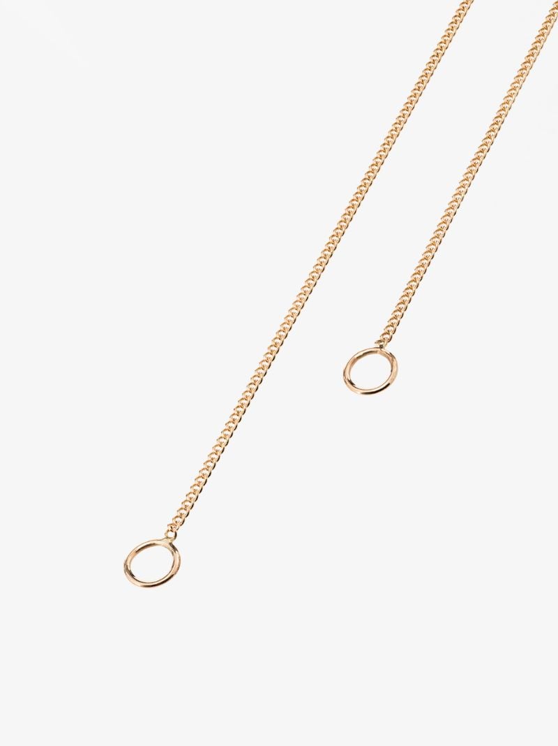 14k Gold Medium Curb Chain Necklace