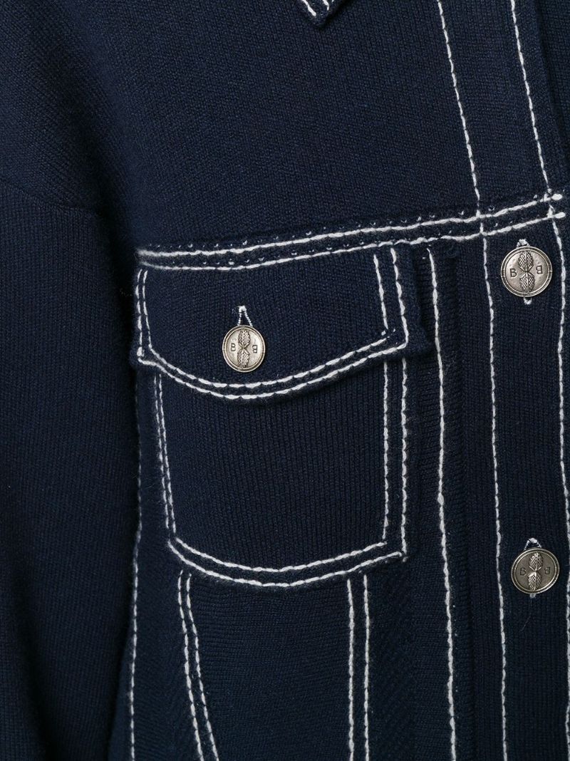Navy Knitted Jacket