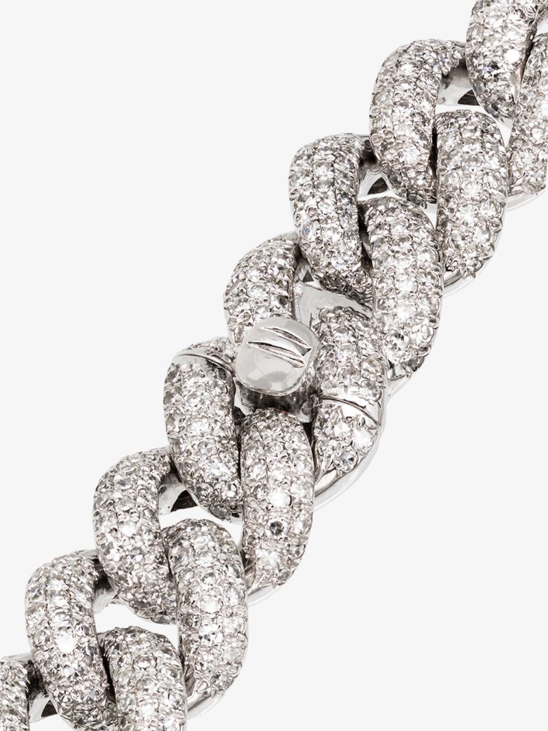18k White Gold Essential Link Diamond Bracelet
