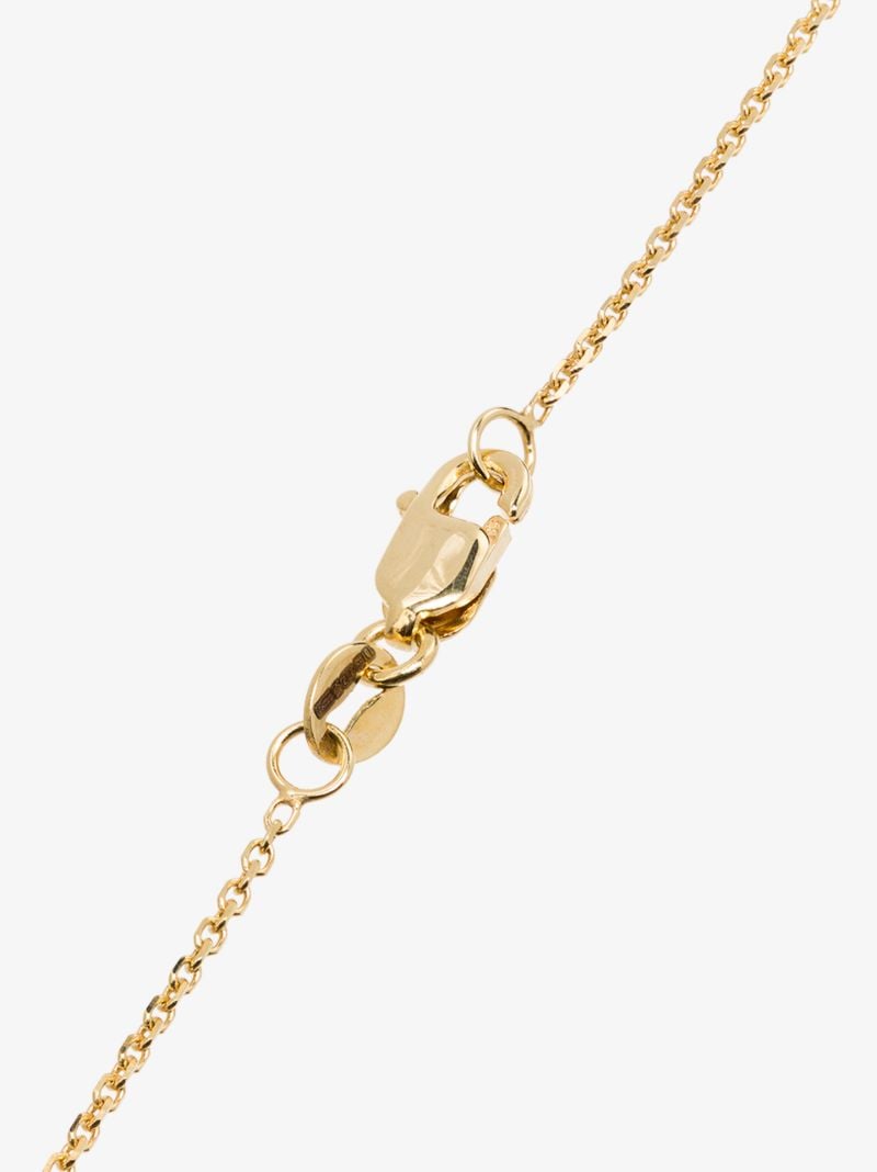 14k Yellow Gold Rainbow Sapphire Diamond Necklace