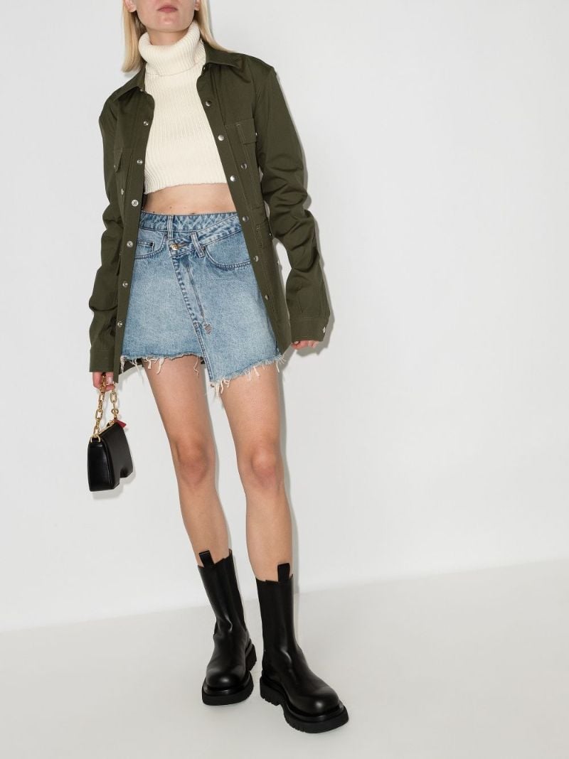 Rap Denim Mini Skirt