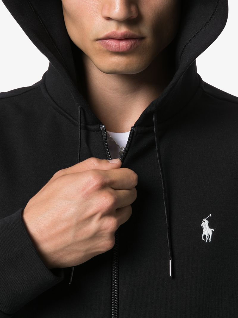Black Polo Pony Hoodie