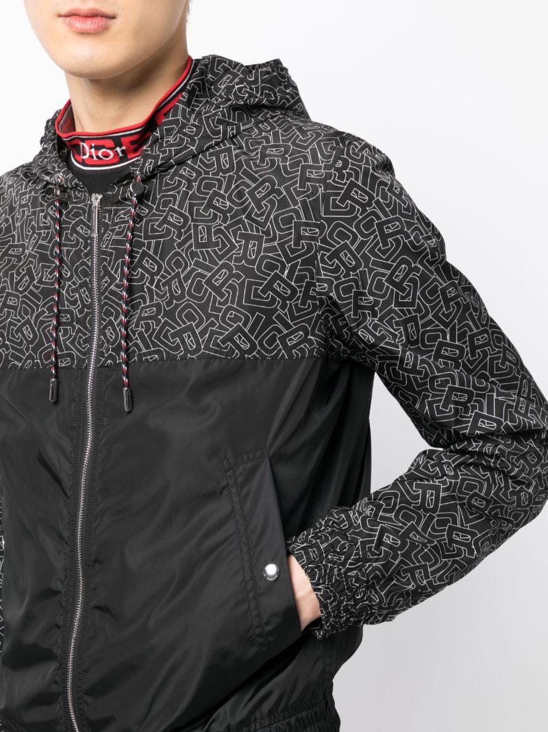 Dior Ao Logo Hd Zip Jkt Blk