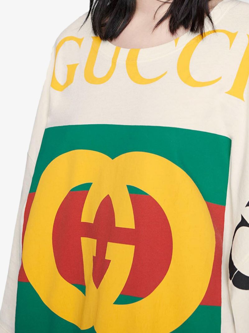 Oversized T-shirt with Gucci Logo