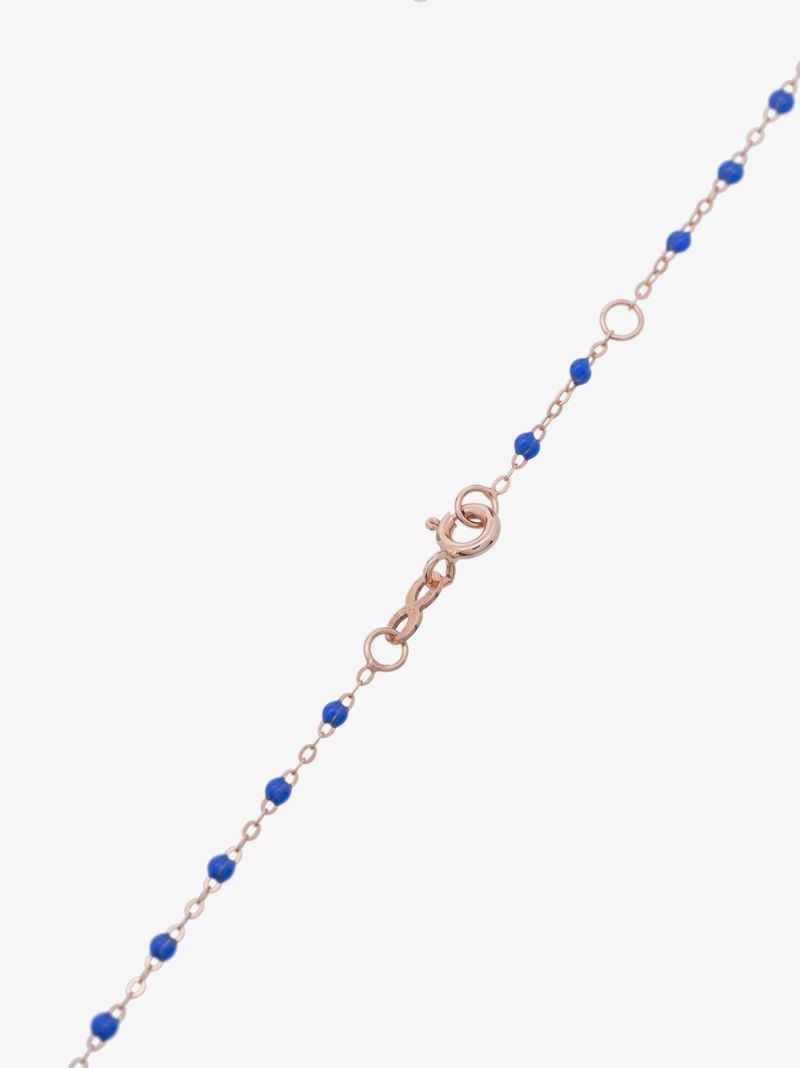 18k Rose Gold Beaded Necklace