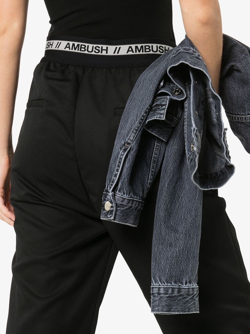 High Waist Slim Trousers