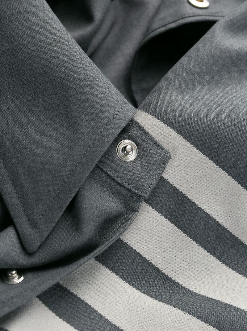 Grey 4-bar Shirt Jacket