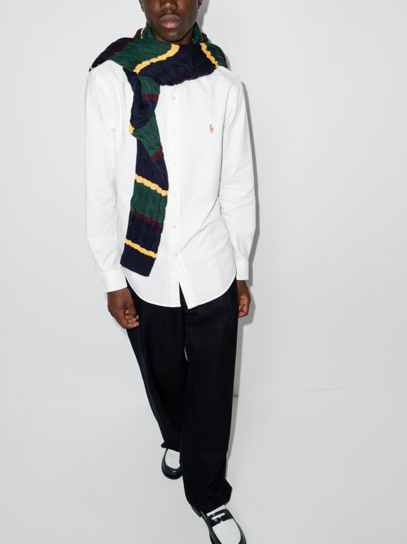 Logo-embroidered Long-sleeve Shirt