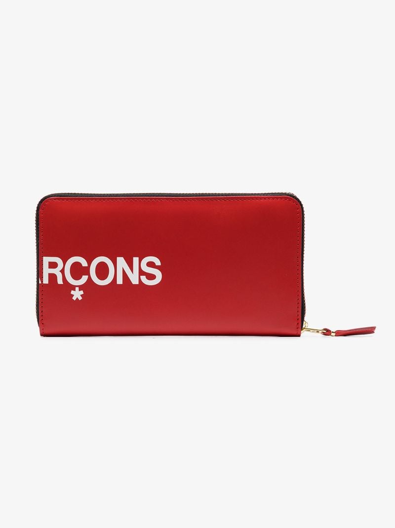 Red Logo Print Wallet