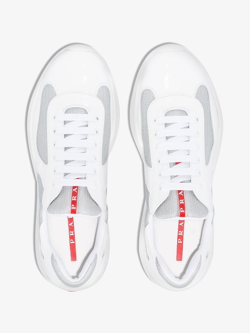 White America's Cup Leather Sneakers