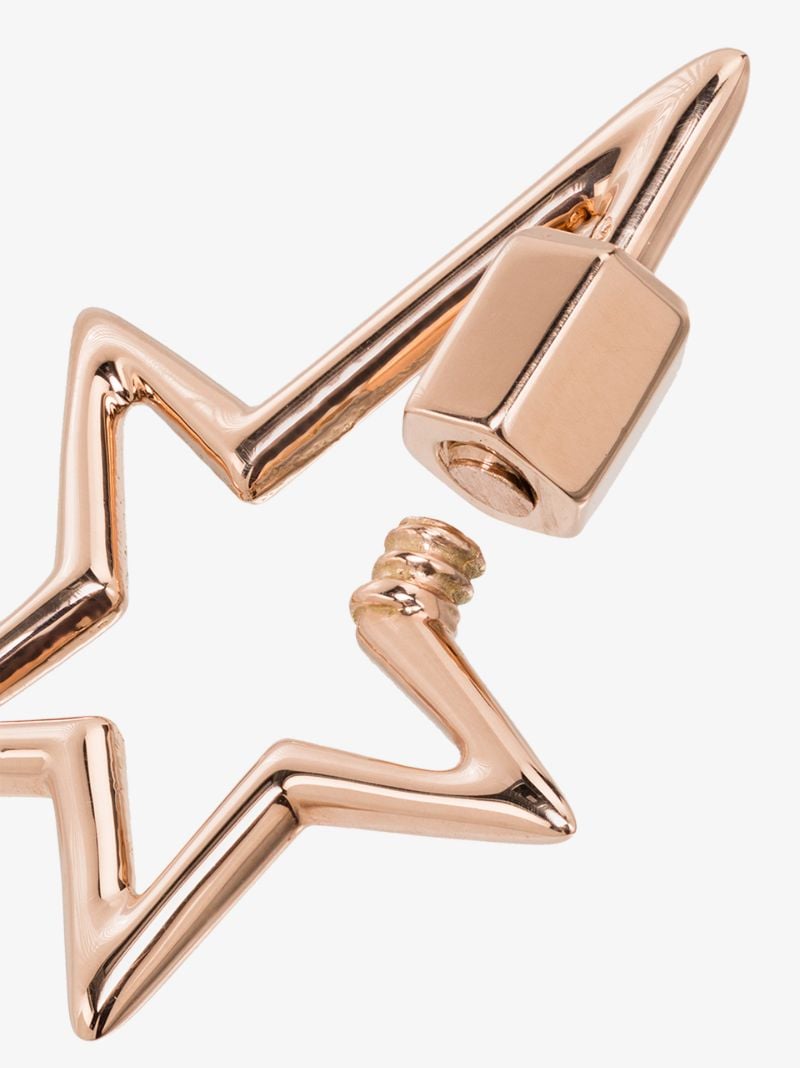 14k Rose Gold Regular Star Lock Charm