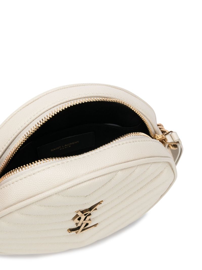 White Vinyle Quilted Leather Shoulder Bag