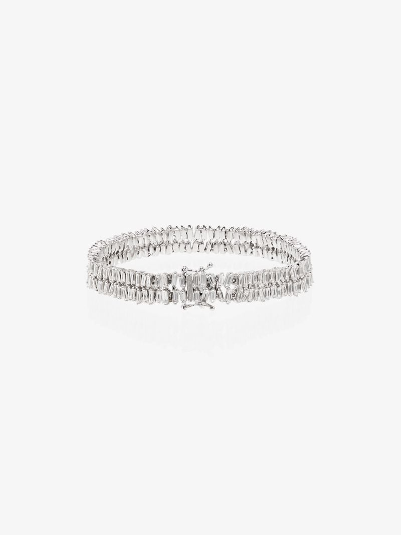 18k White Gold Fireworks Diamond Bracelet