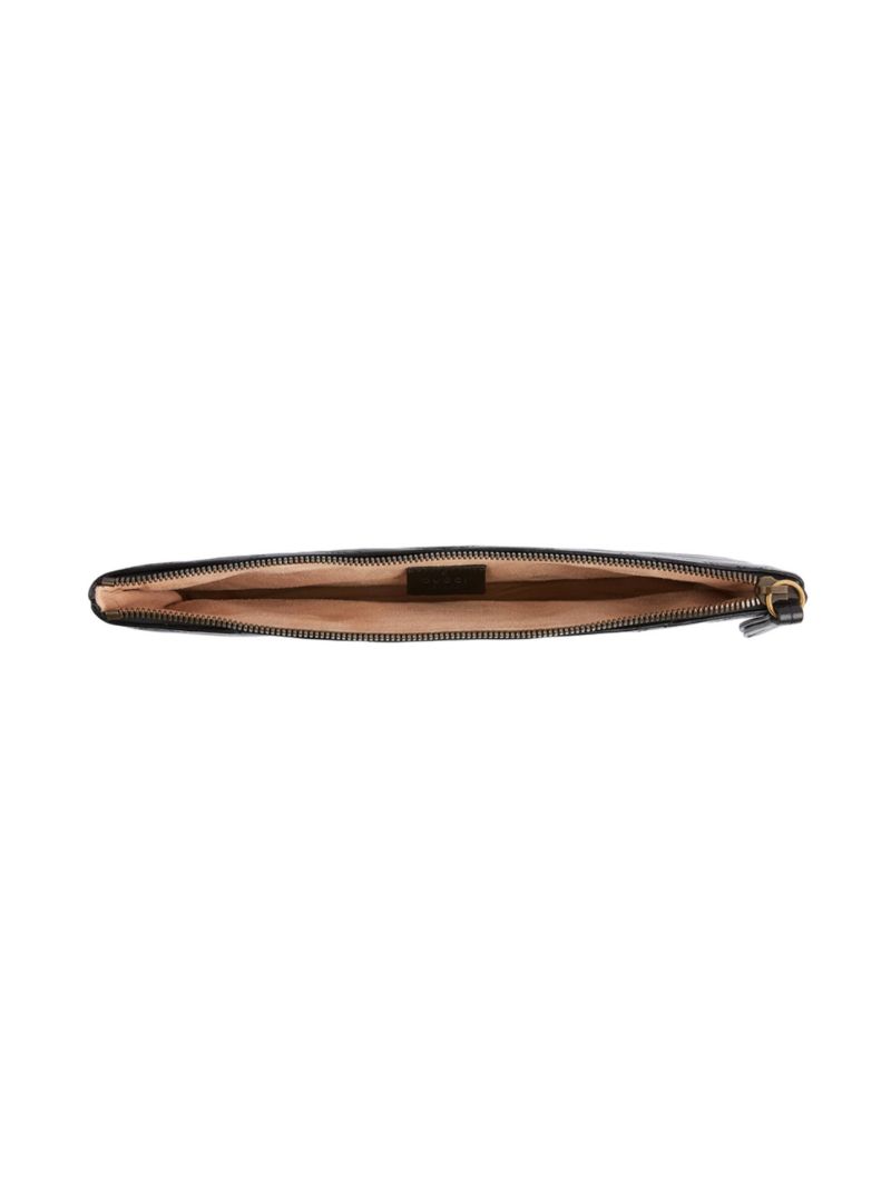 Black Gg Marmont Leather Clutch Bag