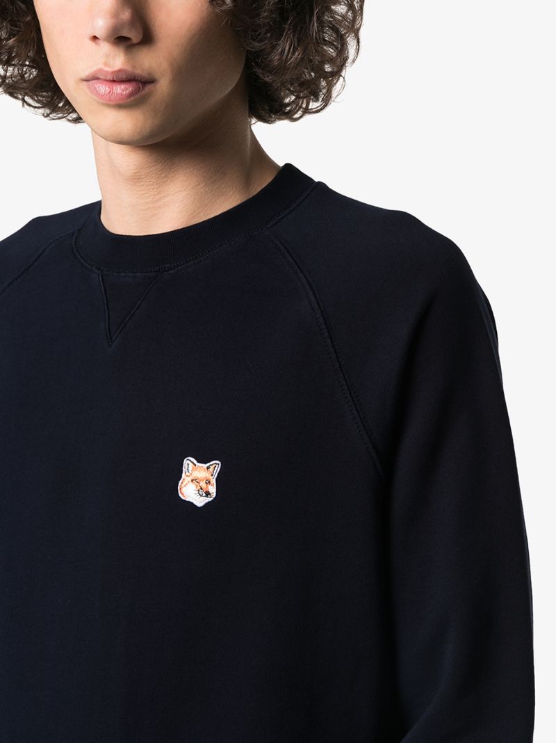 Fox Head Patch Cotton Sweatshirt