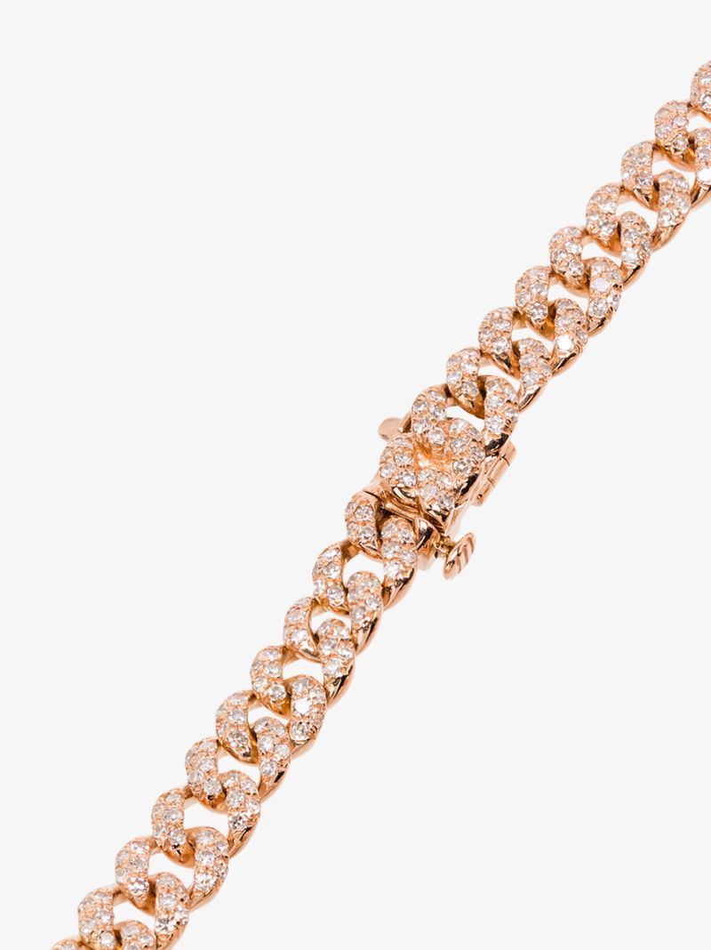 18k Rose Gold 7 Inch Diamond Bracelet