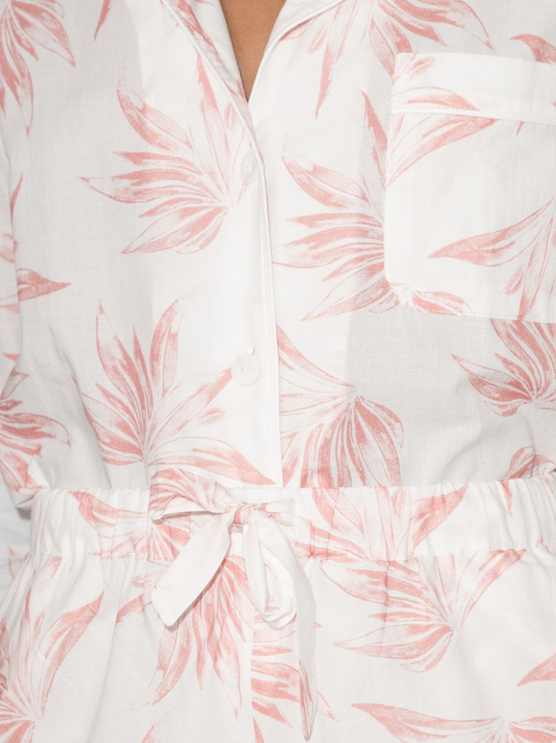 White Deia Print Pyjamas