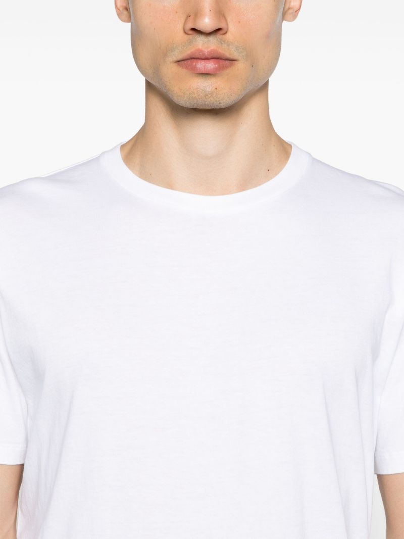 White Crew Neck Cotton T-shirt