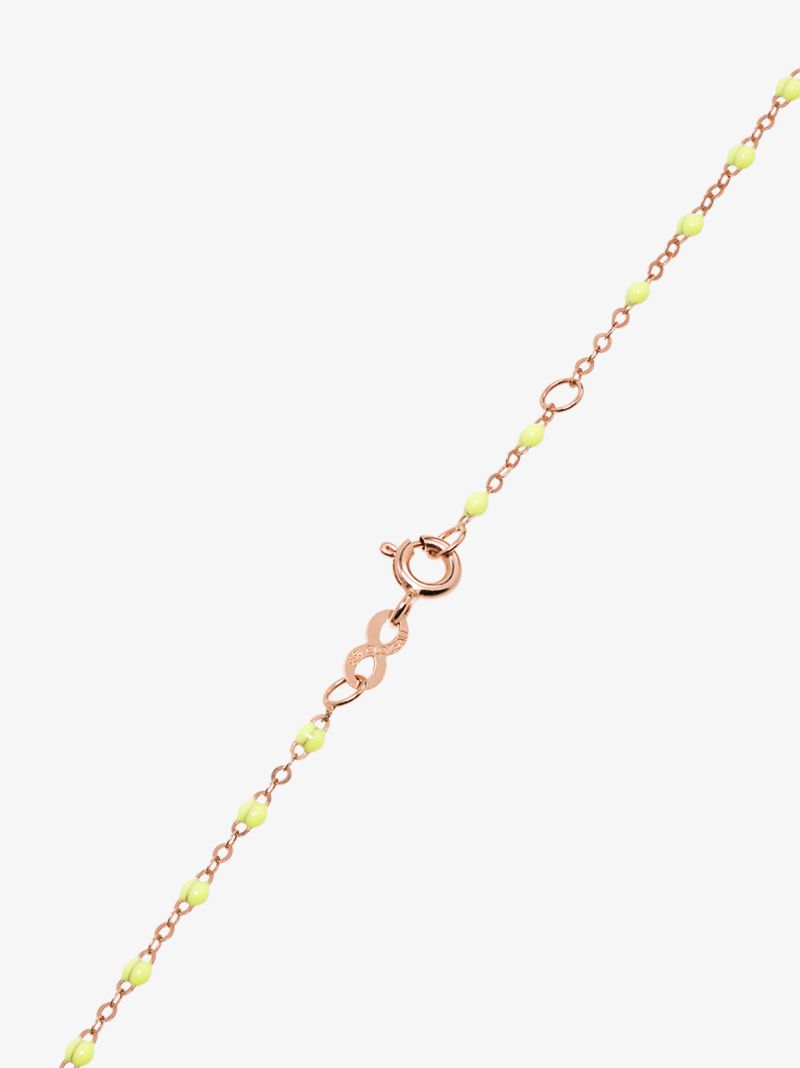 18k Rose Gold and Yellow Beaded Necklace