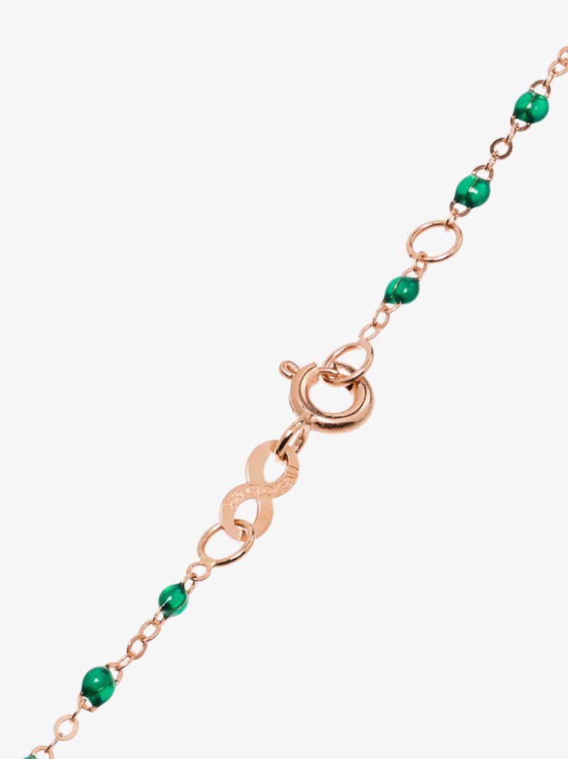 18k Rose Gold Star 17 Cm Beaded Diamond Bracelet