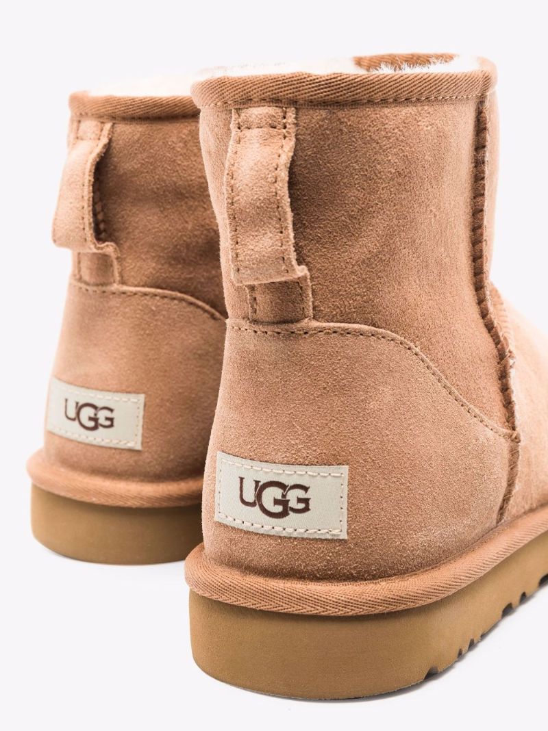 Neutral Classic Mini Shearling Boots