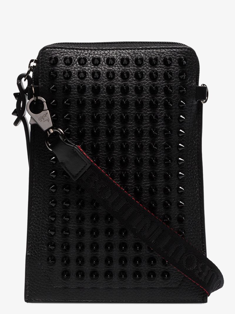 Black Loubilab Studded Shoulder Bag