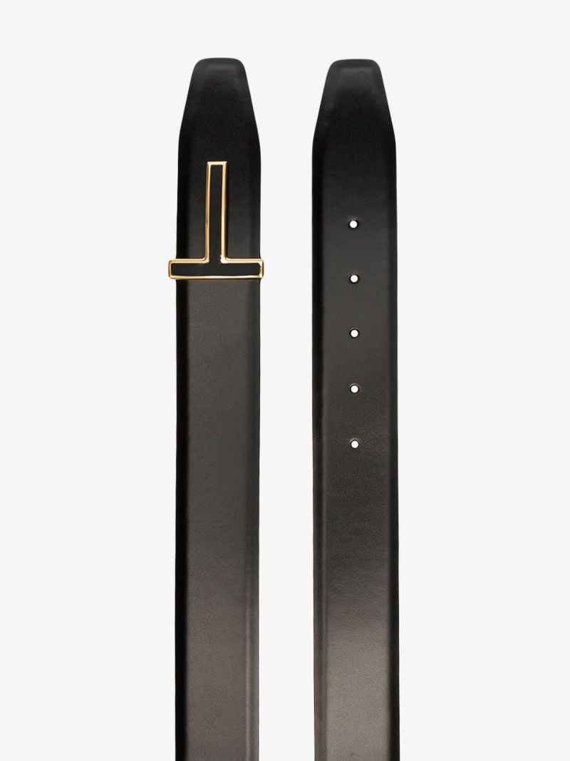 Black Reversible Leather Belt