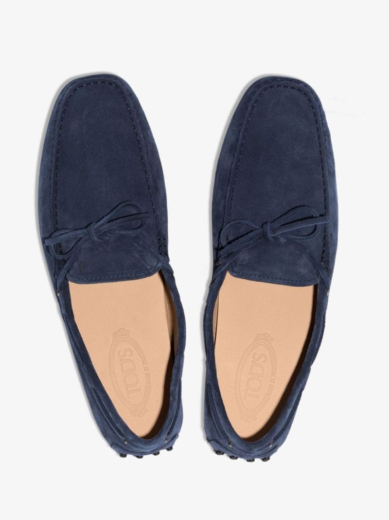 Blue Gommino Suede Driving Shoes